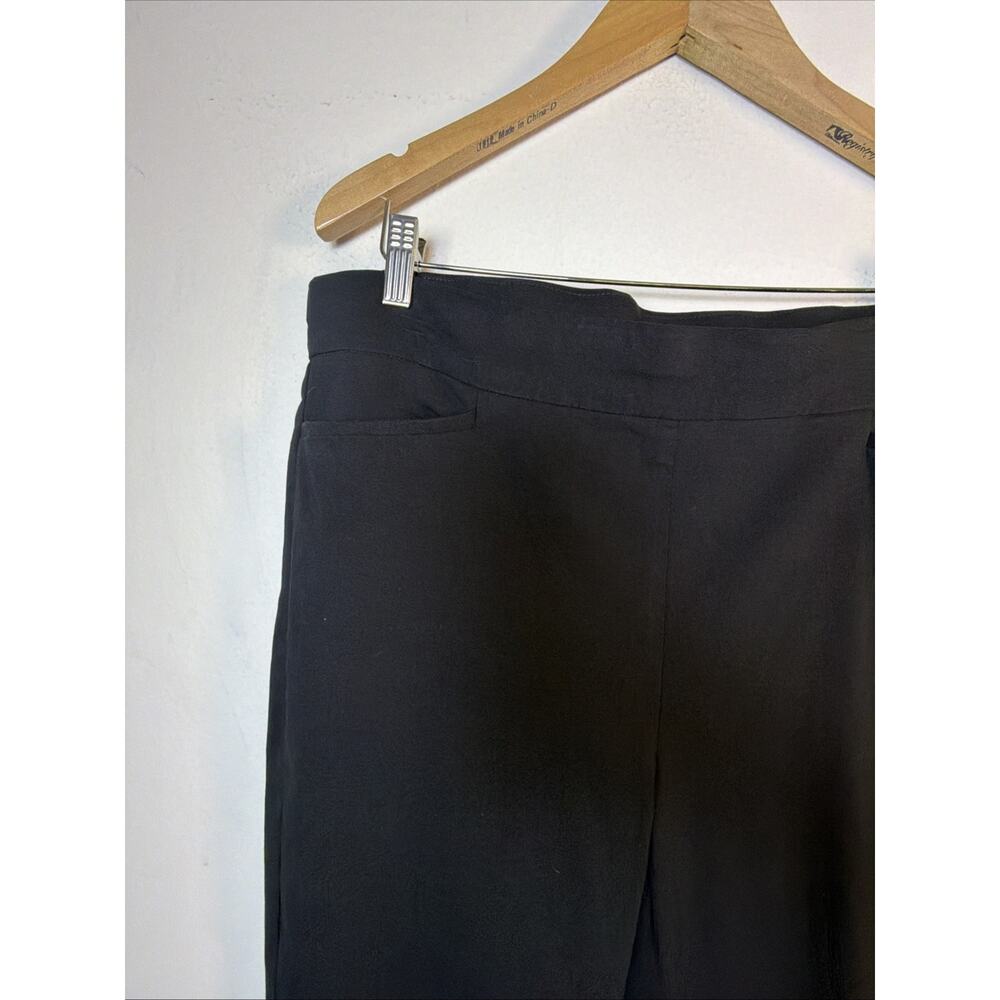 Chico's 2.5 Pants Women's 14 L Black Cropped Classic Retro capri quiet luxury - Picture 4 of 11